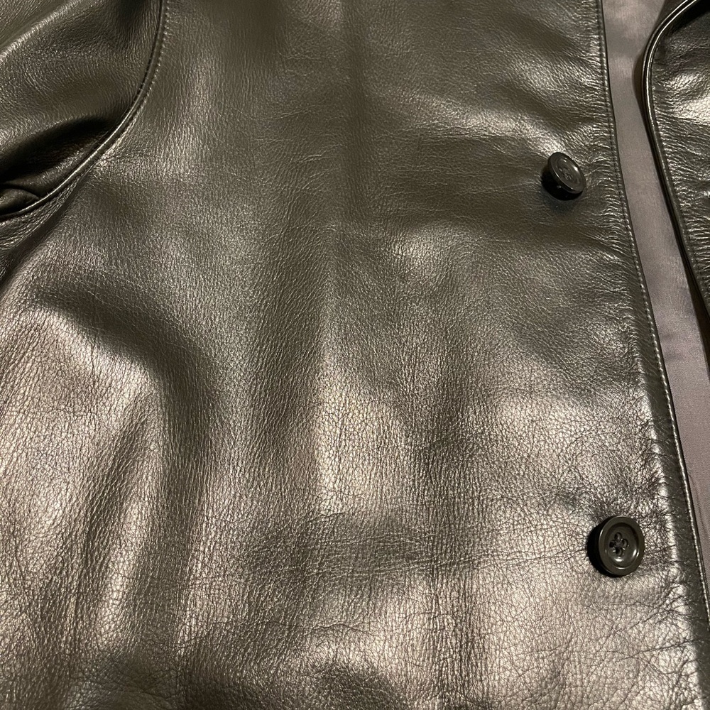 Banana Republic Black 100% Leather Jacket - Picture 3 of 9